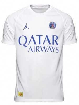 Paris saint-germain maglia speciale per giocatori versione uniforme da calcio maglia da calcio sportiva bianca da uomo 2024-2025